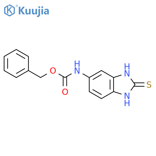 benzyl N-(2-sulfanyl-1H-1,3-benzodiazol-6-yl)carbamate structure
