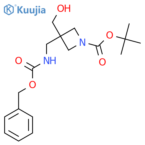 tert-butyl 3-({(benzyloxy)carbonylamino}methyl)-3-(hydroxymethyl)azetidine-1-carboxylate structure