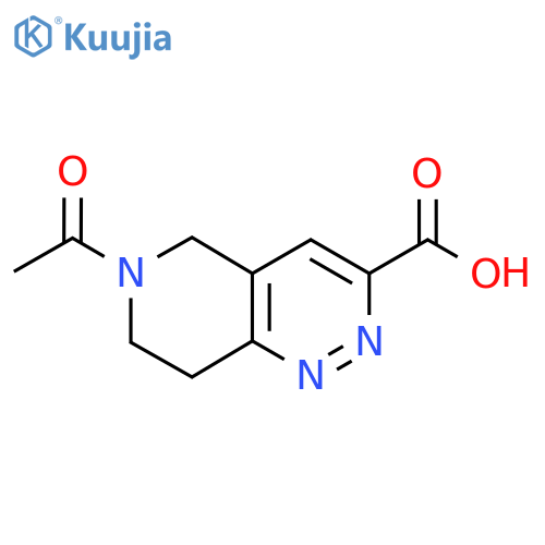 6-acetyl-5H,6H,7H,8H-pyrido4,3-cpyridazine-3-carboxylic acid structure
