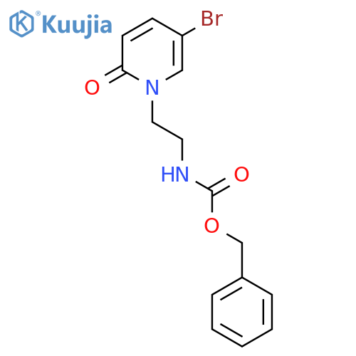 benzyl N-2-(5-bromo-2-oxo-1,2-dihydropyridin-1-yl)ethylcarbamate structure