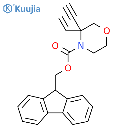 (9H-fluoren-9-yl)methyl 3-ethenyl-3-ethynylmorpholine-4-carboxylate structure