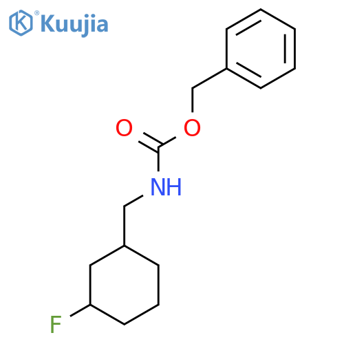 benzyl N-[(3-fluorocyclohexyl)methyl]carbamate structure