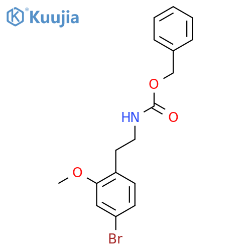 benzyl N-2-(4-bromo-2-methoxyphenyl)ethylcarbamate structure