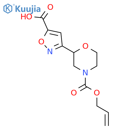 3-{4-[(Prop-2-en-1-yloxy)carbonyl]morpholin-2-yl}-1,2-oxazole-5-carboxylic acid structure
