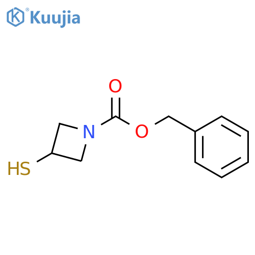 benzyl 3-sulfanylazetidine-1-carboxylate structure
