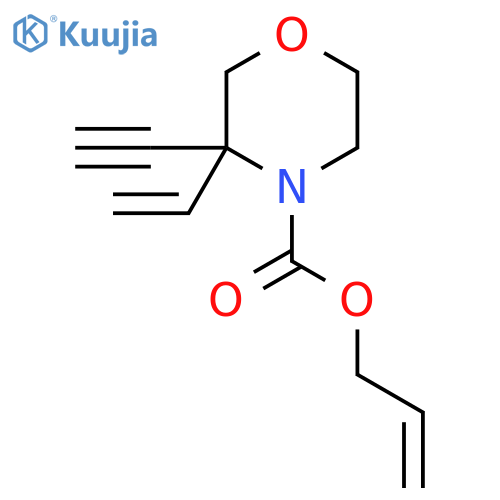 Prop-2-en-1-yl 3-ethenyl-3-ethynylmorpholine-4-carboxylate structure