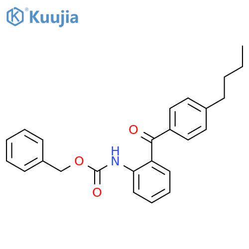 benzyl N-[2-(4-butylbenzoyl)phenyl]carbamate structure