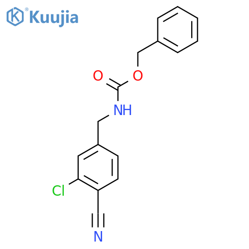 benzyl N-(3-chloro-4-cyanophenyl)methylcarbamate structure