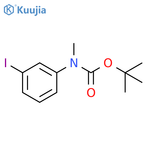 tert-butyl N-(3-iodophenyl)-N-methylcarbamate structure