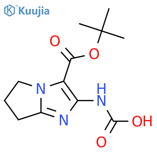 {3-(tert-butoxy)carbonyl-5H,6H,7H-pyrrolo1,2-aimidazol-2-yl}carbamic acid structure
