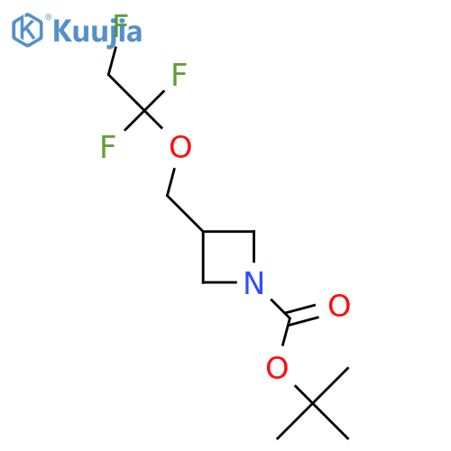 tert-butyl 3-(1,1,2-trifluoroethoxy)methylazetidine-1-carboxylate structure