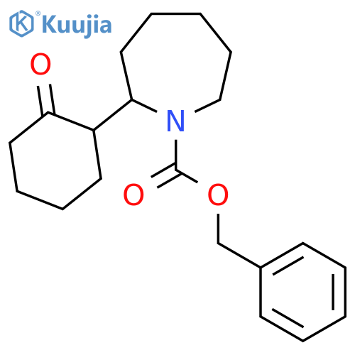 Benzyl 2-(2-oxocyclohexyl)azepane-1-carboxylate structure
