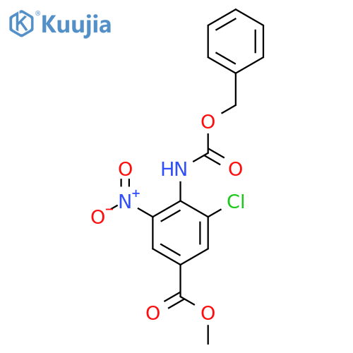 methyl 4-{(benzyloxy)carbonylamino}-3-chloro-5-nitrobenzoate structure