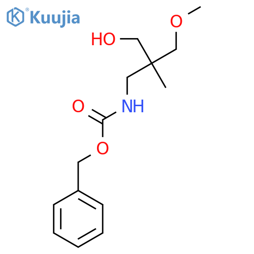 benzyl N-[3-hydroxy-2-(methoxymethyl)-2-methylpropyl]carbamate structure