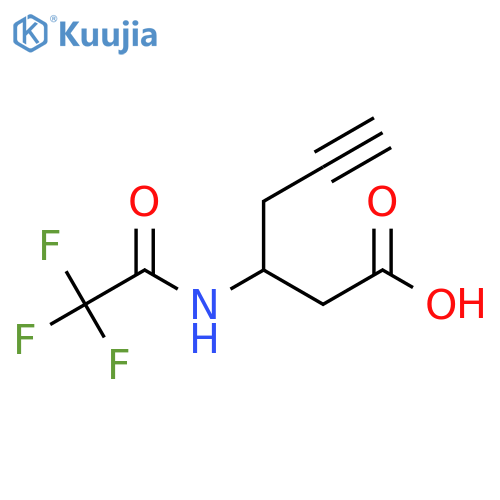3-(2,2,2-Trifluoroacetamido)hex-5-ynoic acid structure