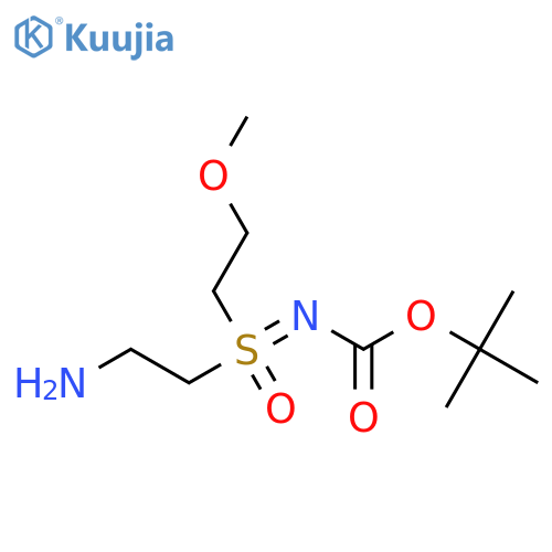 tert-butyl N-(2-aminoethyl)(2-methoxyethyl)oxo-lambda6-sulfanylidenecarbamate structure