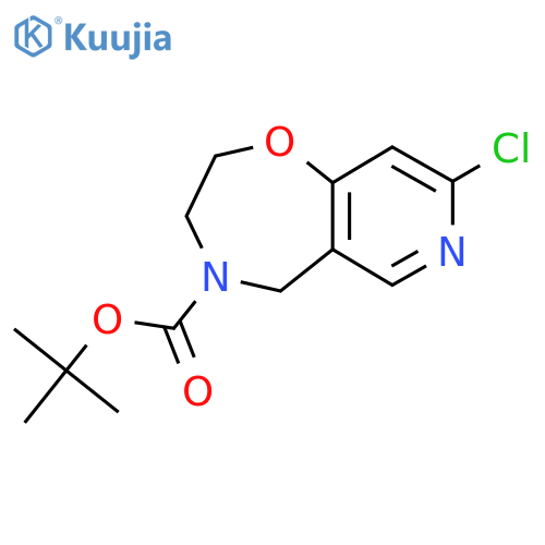 tert-butyl 8-chloro-2H,3H,4H,5H-pyrido3,4-f1,4oxazepine-4-carboxylate structure