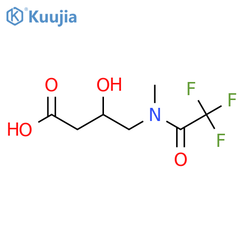 3-hydroxy-4-(2,2,2-trifluoro-N-methylacetamido)butanoic acid structure