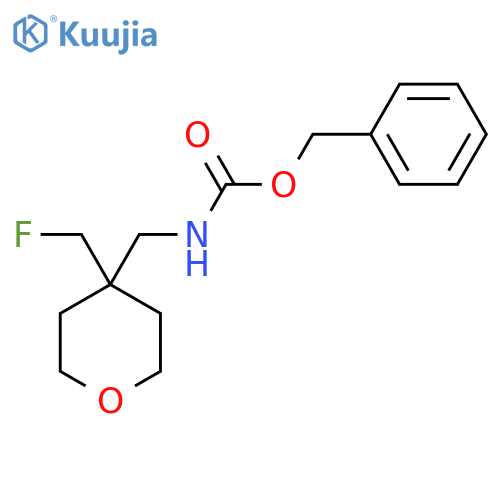 benzyl N-{[4-(fluoromethyl)oxan-4-yl]methyl}carbamate structure