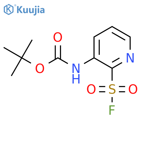 tert-butyl N-[2-(fluorosulfonyl)pyridin-3-yl]carbamate structure