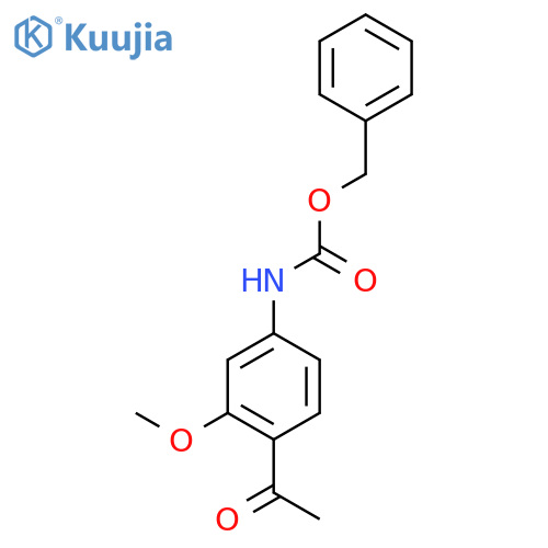 benzyl N-(4-acetyl-3-methoxyphenyl)carbamate structure