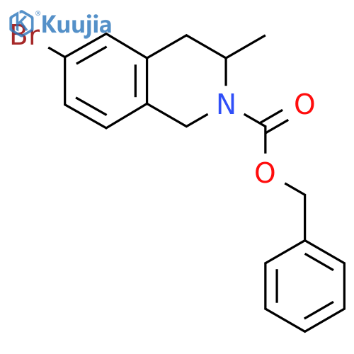 Benzyl 6-bromo-3-methyl-1,2,3,4-tetrahydroisoquinoline-2-carboxylate structure