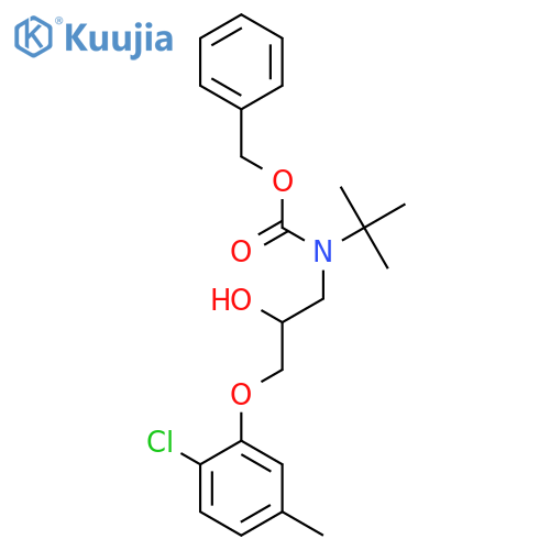 benzyl N-tert-butyl-N-3-(2-chloro-5-methylphenoxy)-2-hydroxypropylcarbamate structure