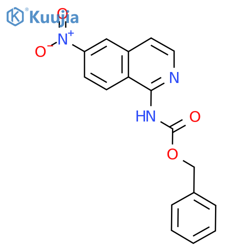 benzyl N-(6-nitroisoquinolin-1-yl)carbamate structure