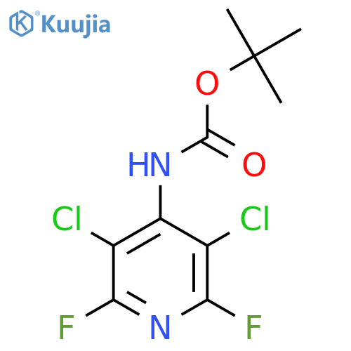 tert-butyl N-(3,5-dichloro-2,6-difluoropyridin-4-yl)carbamate structure