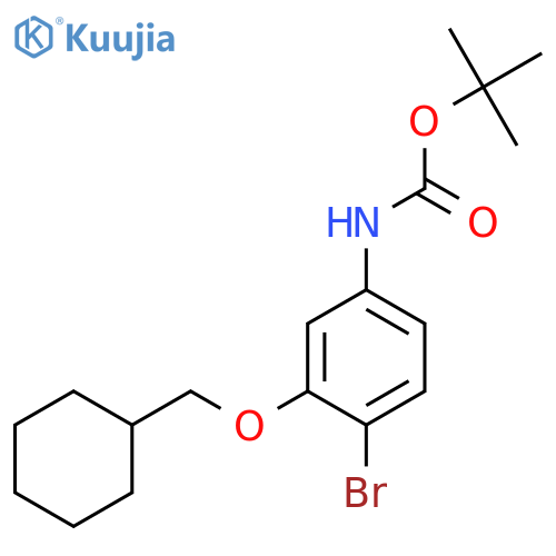 tert-butyl N-4-bromo-3-(cyclohexylmethoxy)phenylcarbamate structure