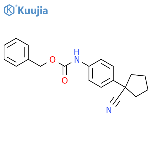 benzyl N-4-(1-cyanocyclopentyl)phenylcarbamate structure