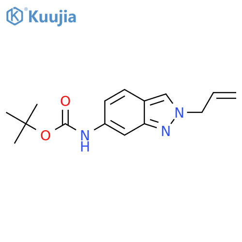 tert-butyl N-[2-(prop-2-en-1-yl)-2H-indazol-6-yl]carbamate structure