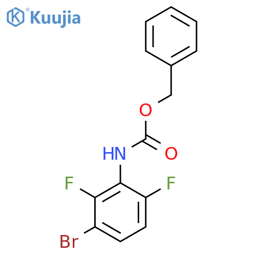 benzyl N-(3-bromo-2,6-difluorophenyl)carbamate structure