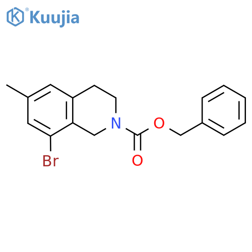 Benzyl 8-bromo-6-methyl-1,2,3,4-tetrahydroisoquinoline-2-carboxylate structure