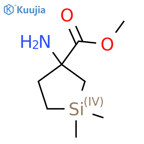 Methyl 3-amino-1,1-dimethylsilolane-3-carboxylate structure