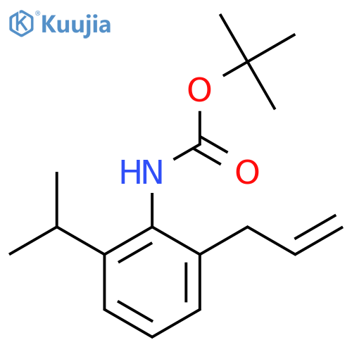 tert-butyl N-[2-(prop-2-en-1-yl)-6-(propan-2-yl)phenyl]carbamate structure