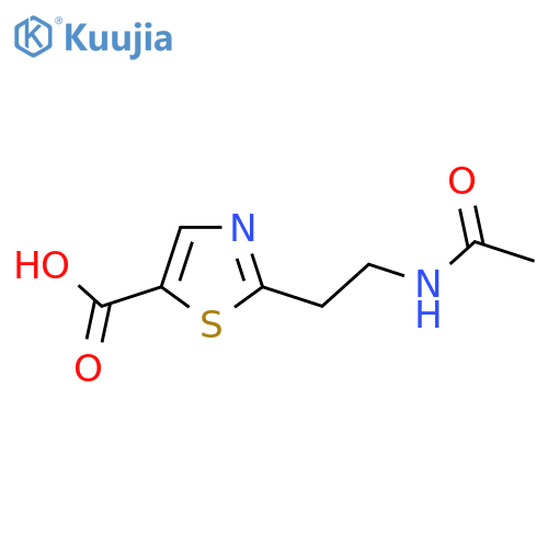 2-(2-Acetamidoethyl)-1,3-thiazole-5-carboxylic acid structure
