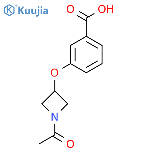 3-(1-acetylazetidin-3-yl)oxybenzoic acid structure