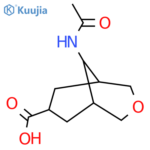 9-acetamido-3-oxabicyclo3.3.1nonane-7-carboxylic acid structure