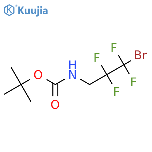 tert-butyl N-(3-bromo-2,2,3,3-tetrafluoropropyl)carbamate structure