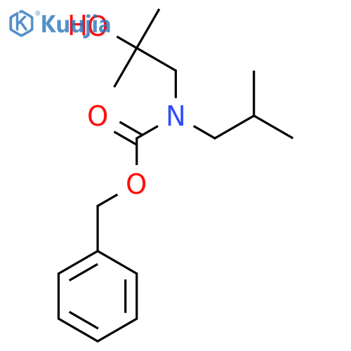 benzyl N-(2-hydroxy-2-methylpropyl)-N-(2-methylpropyl)carbamate structure