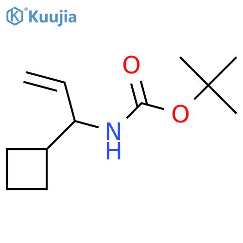 tert-butyl N-(1-cyclobutylprop-2-en-1-yl)carbamate structure