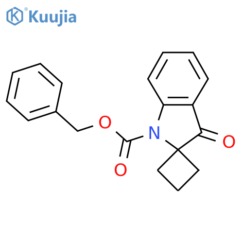 benzyl 3'-oxo-1',3'-dihydrospirocyclobutane-1,2'-indole-1'-carboxylate structure
