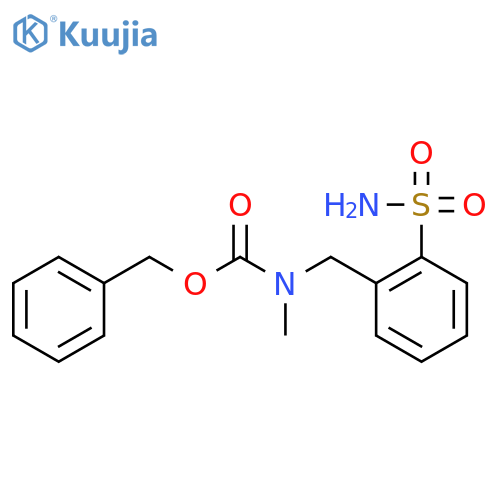 benzyl N-methyl-N-(2-sulfamoylphenyl)methylcarbamate structure