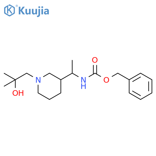 benzyl N-{1-1-(2-hydroxy-2-methylpropyl)piperidin-3-ylethyl}carbamate structure