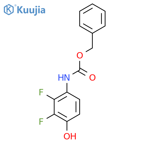 benzyl N-(2,3-difluoro-4-hydroxyphenyl)carbamate structure