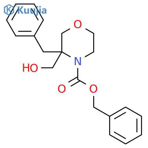 Benzyl 3-benzyl-3-(hydroxymethyl)morpholine-4-carboxylate structure