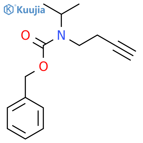 benzyl N-(but-3-yn-1-yl)-N-(propan-2-yl)carbamate structure