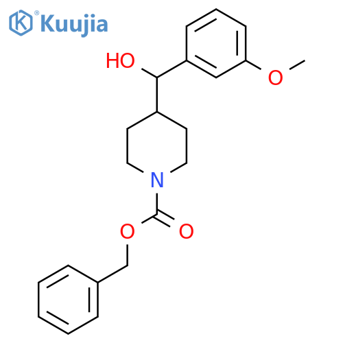 benzyl 4-hydroxy(3-methoxyphenyl)methylpiperidine-1-carboxylate structure
