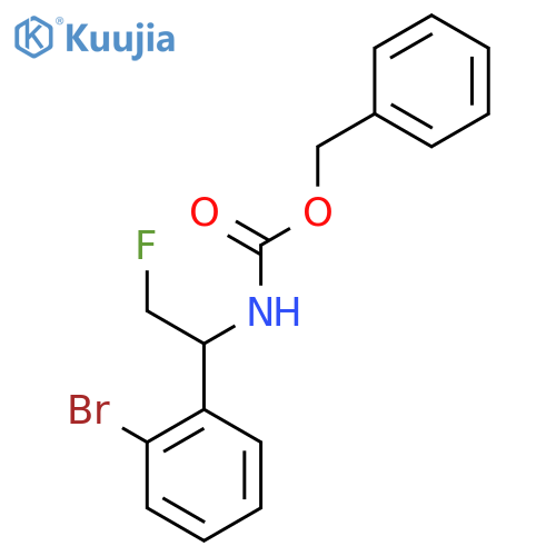 benzyl N-1-(2-bromophenyl)-2-fluoroethylcarbamate structure